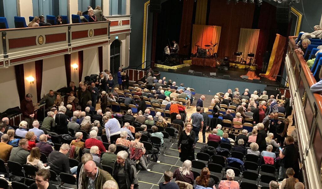 Bastionens teatersal set fra balkonen